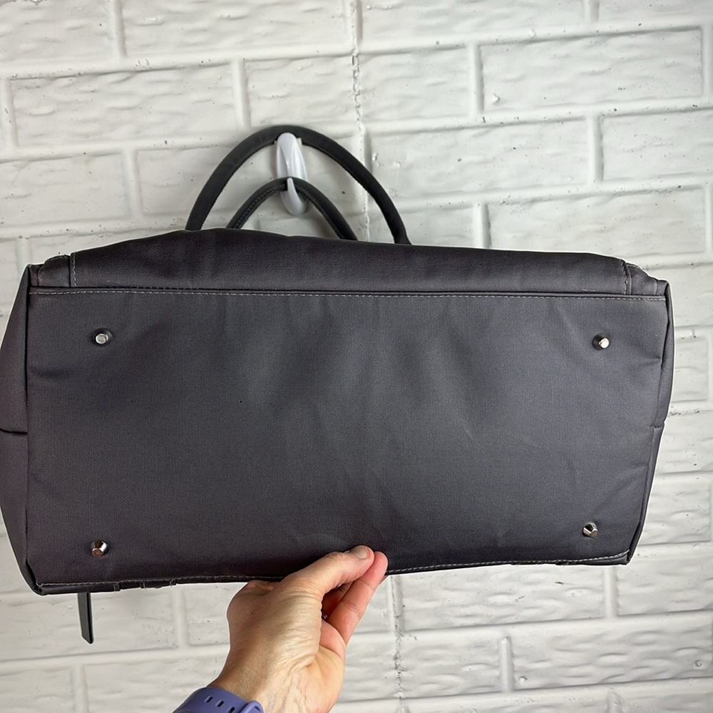 PACAPOD MIRANO DIAPER BAG LARGE GRAY COATED CANVAS CROSSBODY - Picture 12 of 17
